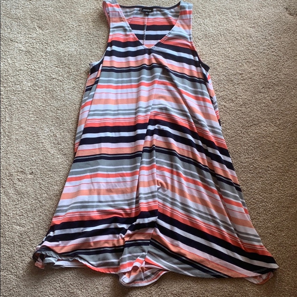 Torrid Stripe V-Neck Dress